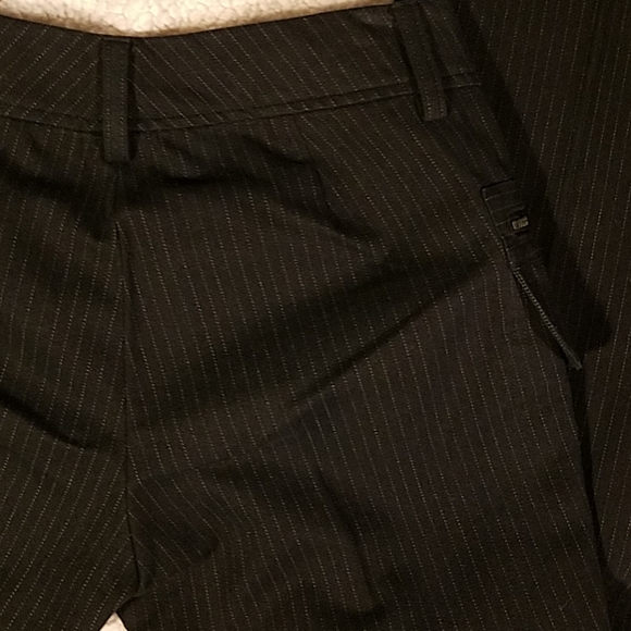 Banana Republic Pinstripe Zip Pants Sz 4 - Picture 7 of 7